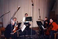Eddy Vanoosthuyse and Vilnius Quartet (recording studio Vilnius)