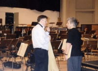 Peter Oundijan (dirigent Toronto Symphony Orchestra) and Eddy Vanoosthuyse (production with the Clar