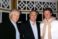Saulius Sondeckis (conductor Lithuanian Chamber Orchestra), Eddy Vanoosthuyse and Rolandas Paksas (t